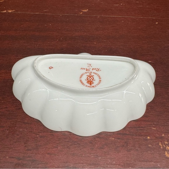 Royal Crown Derby English Bone China Red Aves Trinket Dish - Picture 7 of 13